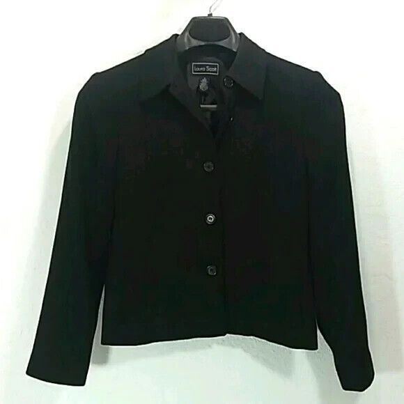 Laura Scott blazer women's size 4 black - Picture 1 of 9